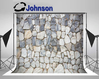 Фон для стен из серого камня JOHNSON Gray, брусчатка, высококачественная компьютерная печать, фон для свадебных фотографий
