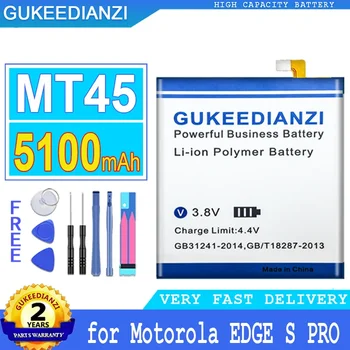 Сменный аккумулятор GUKEEDIANZI, 5100 мАч, MT45 для Motorola Moto EDGE S Pro SPro XT2153-1, Аккумулятор Большой мощности