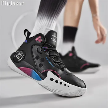 Совершенно новая технология демпфирования FLY WIRE с высоким срезом 23 # Мужская баскетбольная обувь для бега, спортивная обувь, резиновые кроссовки