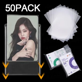 Прозрачная Водонепроницаемая Защитная пленка для карт Photocard Popcorn Diy Korean Idol Card Sleeve Ультратонкая Прозрачная крышка для карт