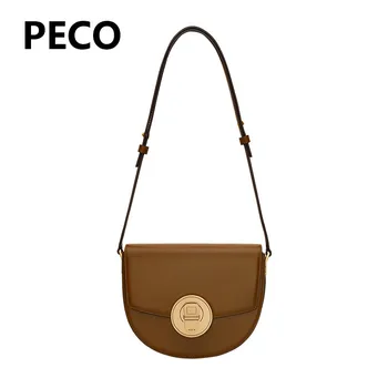 Маленькая французская сумка через плечо в стиле ретро от роскошного бренда PECO, женская высококачественная квадратная сумка для тофу на одно плечо
