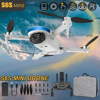 беспилотный летательный аппарат с камерой 4k Профессиональный Беспилотный летательный аппарат с двумя объективами, профессиональный беспилотный летательный аппарат с GPS EIS, электронная стабилизация изображения, мини-дрон S6S